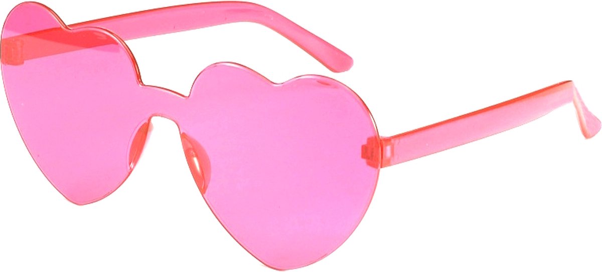 Festival Bril Hart - Roze | Kunststof / Plastic | Fashion Favorite